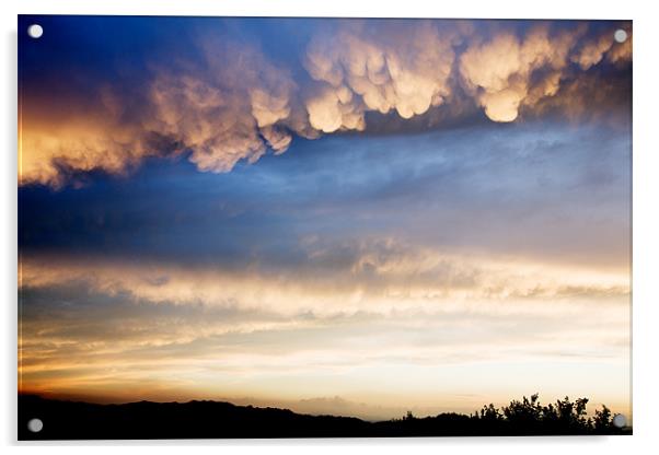 Cumulonimbus with Mammatus clouds Acrylic by Ian Middleton
