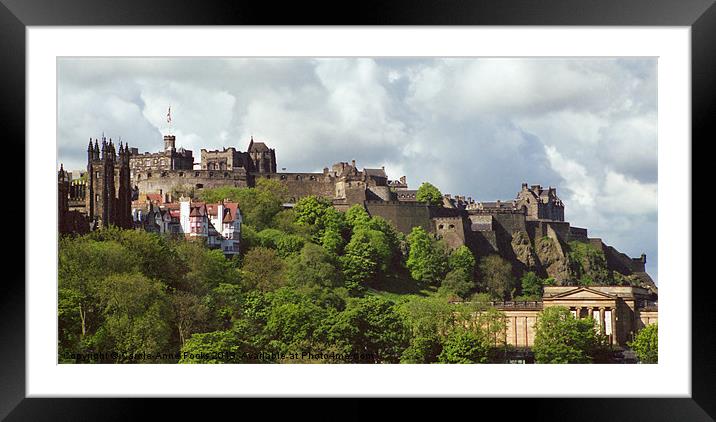 Edinburgh Castle Scotland Framed Mounted Print by Carole-Anne Fooks
