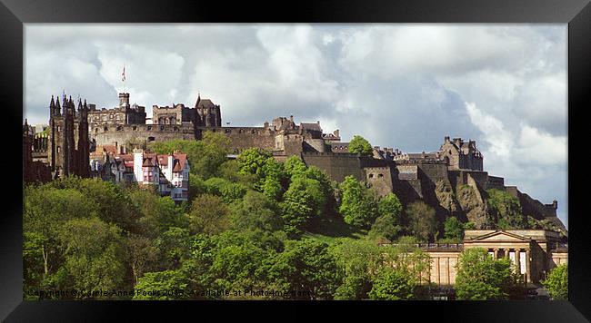 Edinburgh Castle Scotland Framed Print by Carole-Anne Fooks