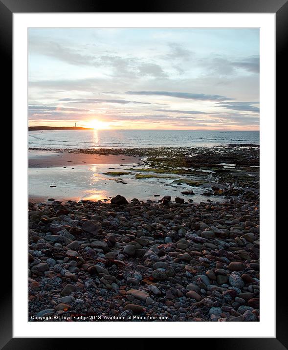 Scottish sunset Framed Mounted Print by Lloyd Fudge
