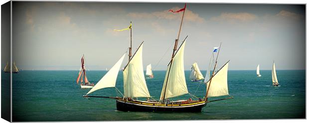 Under Full Sail Canvas Print by Peter F Hunt