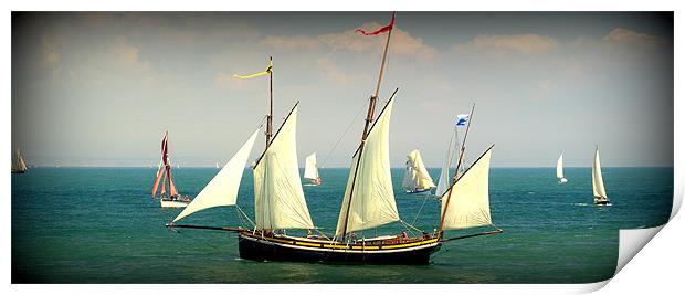 Under Full Sail Print by Peter F Hunt
