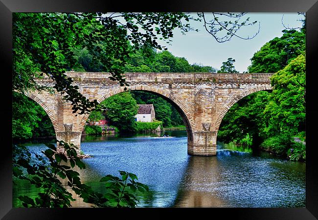 Prebends Bridge: Durham Framed Print by John Ellis