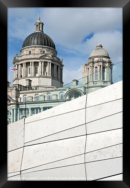 Liverpool Old and New Framed Print by Howard Corlett