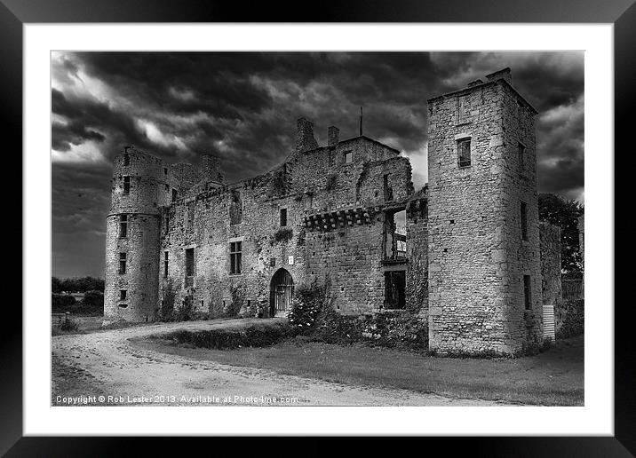 Chateau du Bois Thibault Framed Mounted Print by Rob Lester