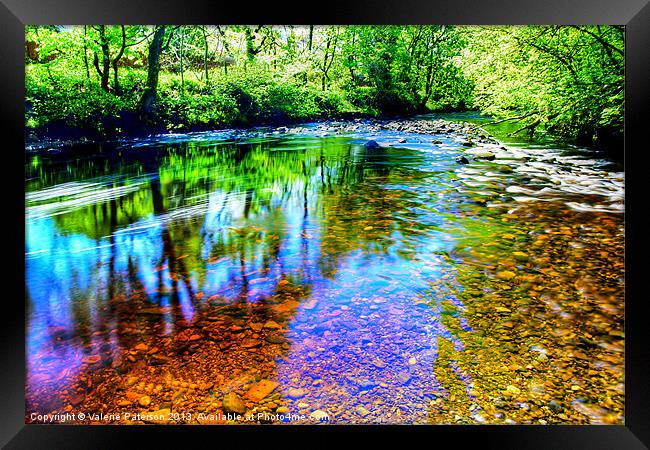 Rainbow River Framed Print by Valerie Paterson
