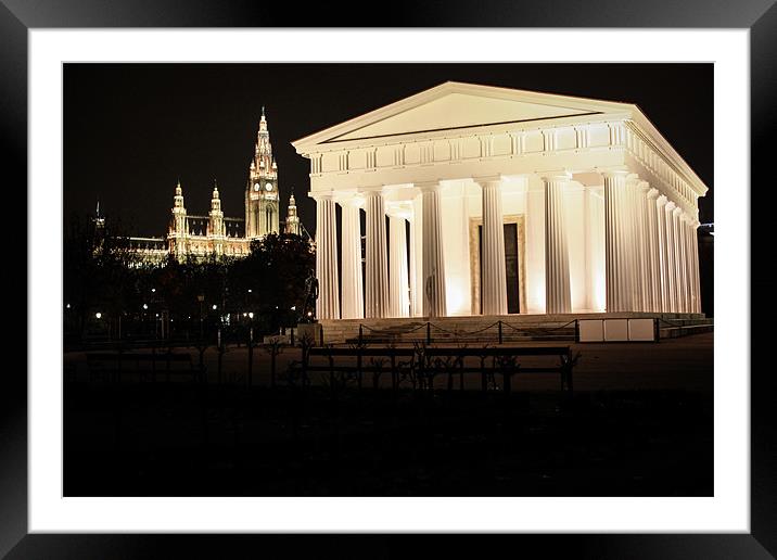 The municipality of Vienna Framed Mounted Print by Andrey Glaz