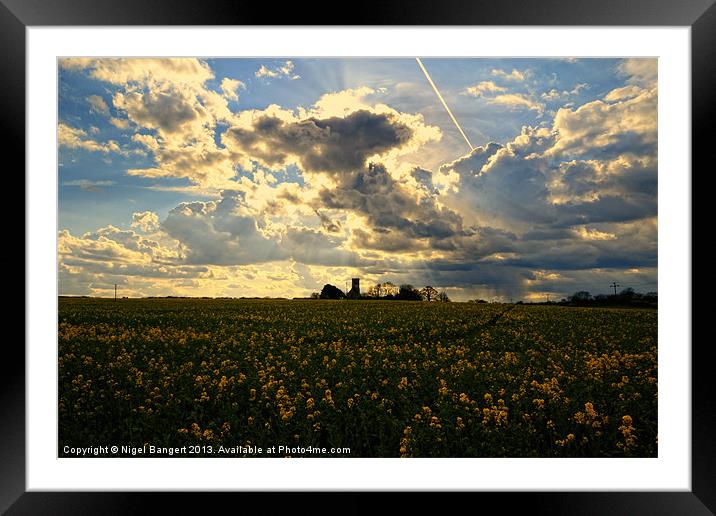 Summer Sky Framed Mounted Print by Nigel Bangert