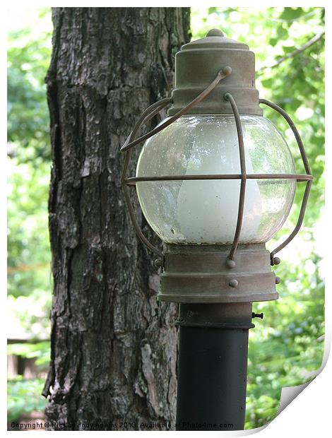 Old lampost Print by Pics by Jody Adams
