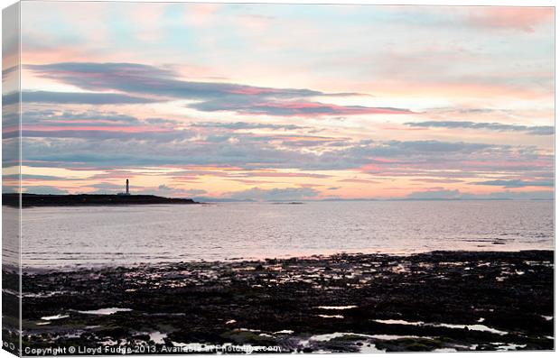 Late evening sunset in Lossiemouth Canvas Print by Lloyd Fudge