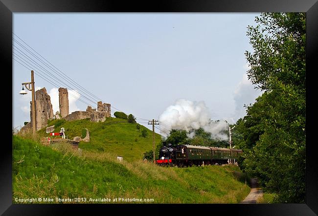 M7 Approaching Corfe Framed Print by Mike Streeter