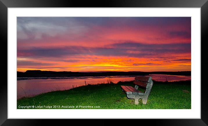 sunrise in lossiemouth Framed Mounted Print by Lloyd Fudge