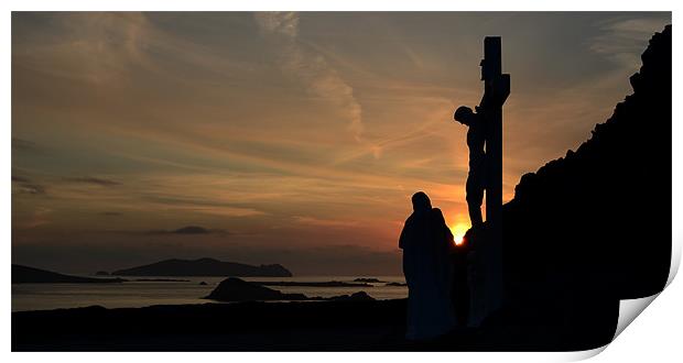 Sunset Blasket Islands Print by barbara walsh