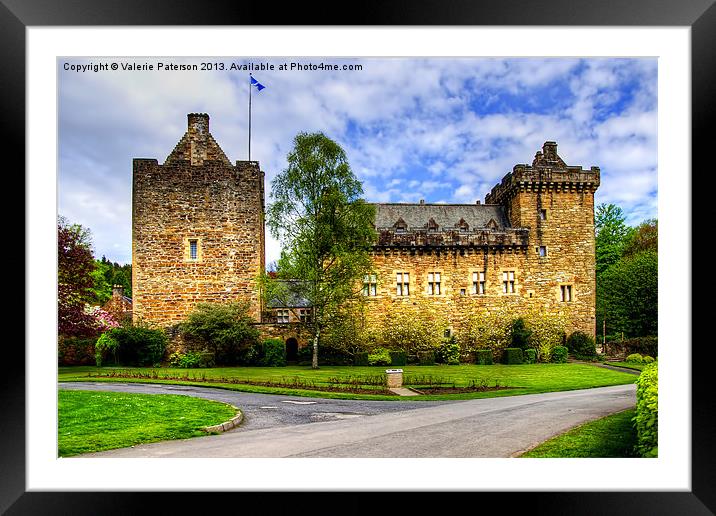 Dean Castle Framed Mounted Print by Valerie Paterson
