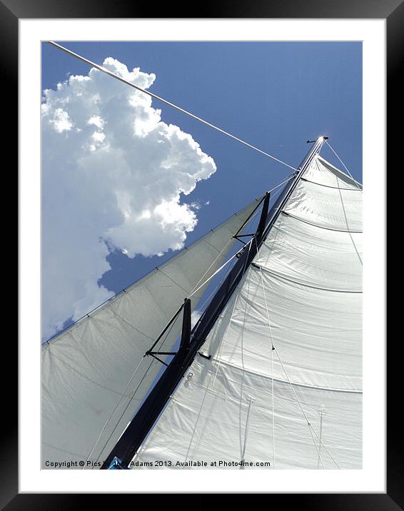 Sailing in the Sun Framed Mounted Print by Pics by Jody Adams