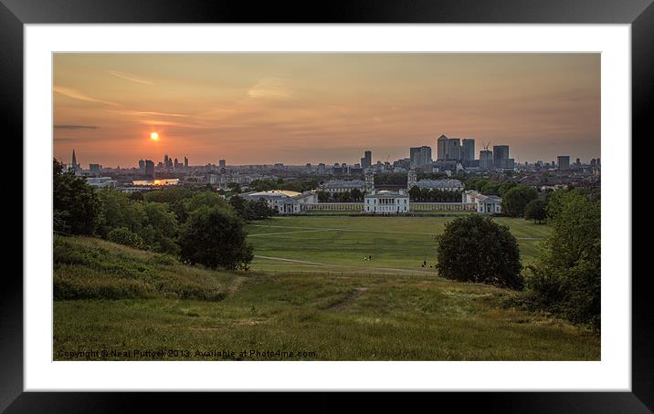 Greenwich Park Framed Mounted Print by Neal P