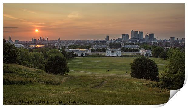 Greenwich Park Print by Neal P
