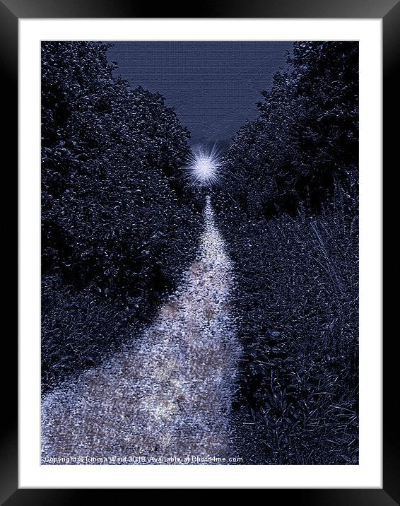 the path to dreams Framed Mounted Print by Emma Ward