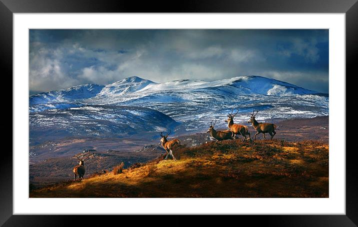 Above Strathglass Framed Mounted Print by Macrae Images