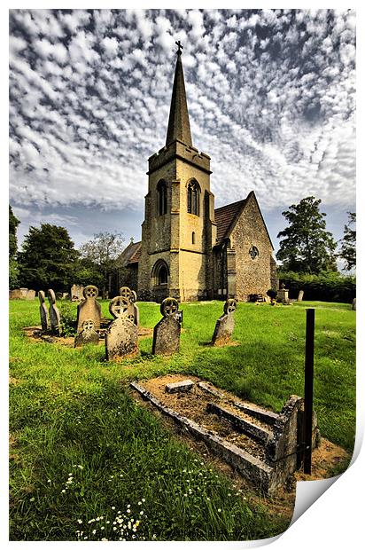 Chedburgh Church Print by Darren Burroughs