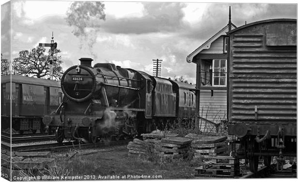Southern Built 8F No 48624 Canvas Print by William Kempster
