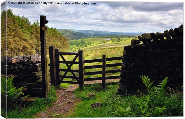 Pendle Gateway Canvas Print by Jason Connolly