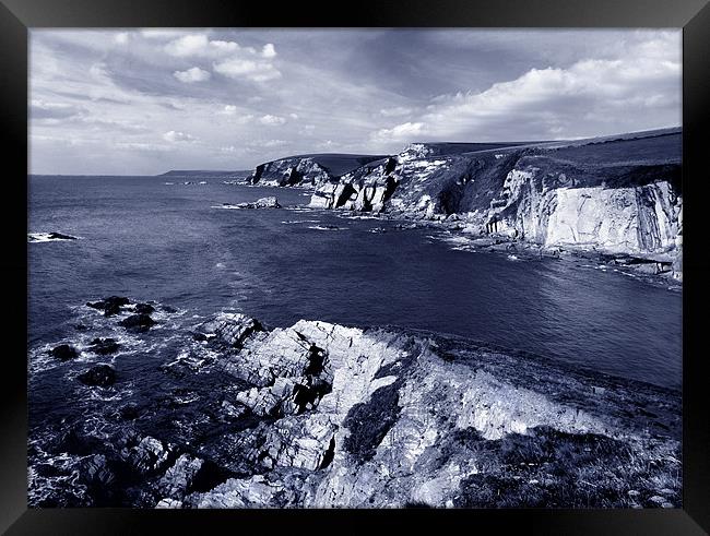 Aymer Cove, Near Bigbury on Sea, South Devon Framed Print by Darren Galpin