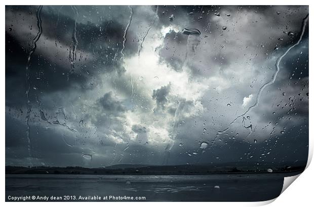 Stormy night Print by Andy dean