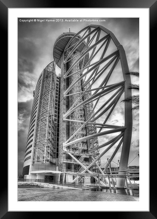 Vasco da Gama Tower Framed Mounted Print by Wight Landscapes