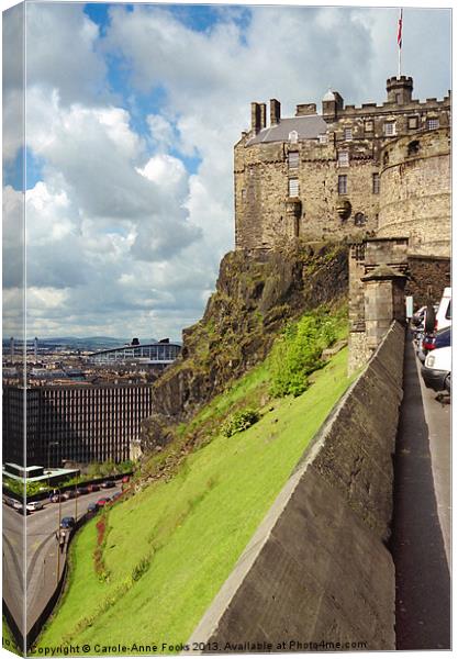 Edinburgh Castle Scotland Canvas Print by Carole-Anne Fooks