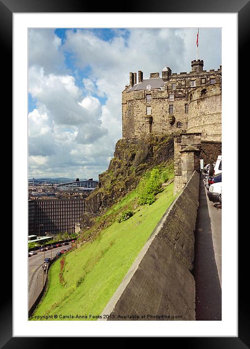 Edinburgh Castle Scotland Framed Mounted Print by Carole-Anne Fooks