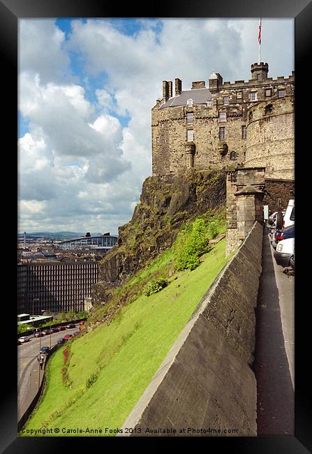 Edinburgh Castle Scotland Framed Print by Carole-Anne Fooks