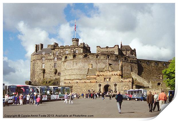 Edinburgh Castle Scotland Print by Carole-Anne Fooks