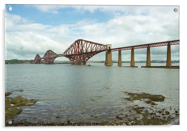 Firth of Forth Bridge Scotland Acrylic by Carole-Anne Fooks