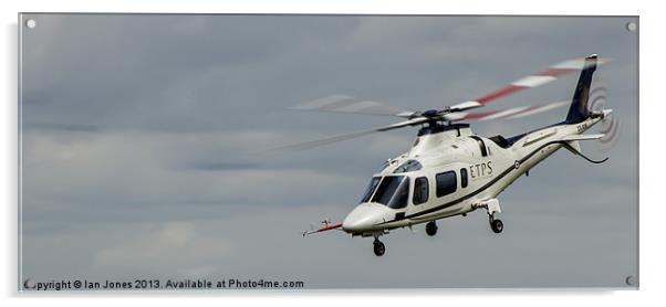 AgustaWestland A109 Helicopter Acrylic by Ian Jones