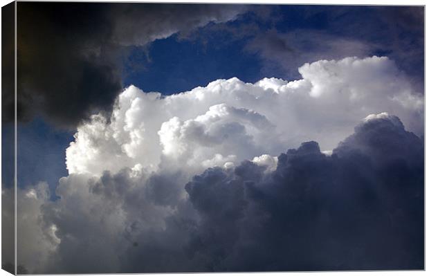 Detailed View of Thunderhead Clouds Canvas Print by james balzano, jr.
