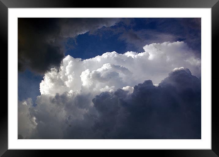 Detailed View of Thunderhead Clouds Framed Mounted Print by james balzano, jr.