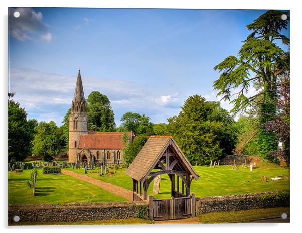 St Gregorys, Welford, Berkshire, England, UK Acrylic by Mark Llewellyn