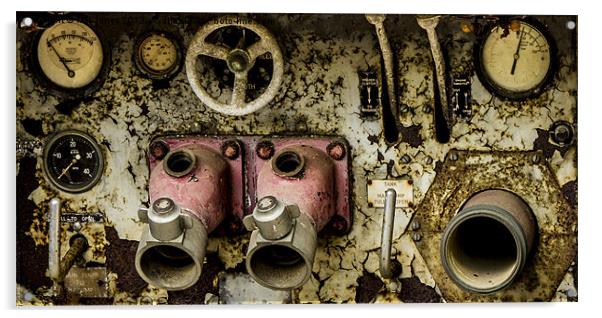 Rusting fire engine pump Acrylic by Ian Jones