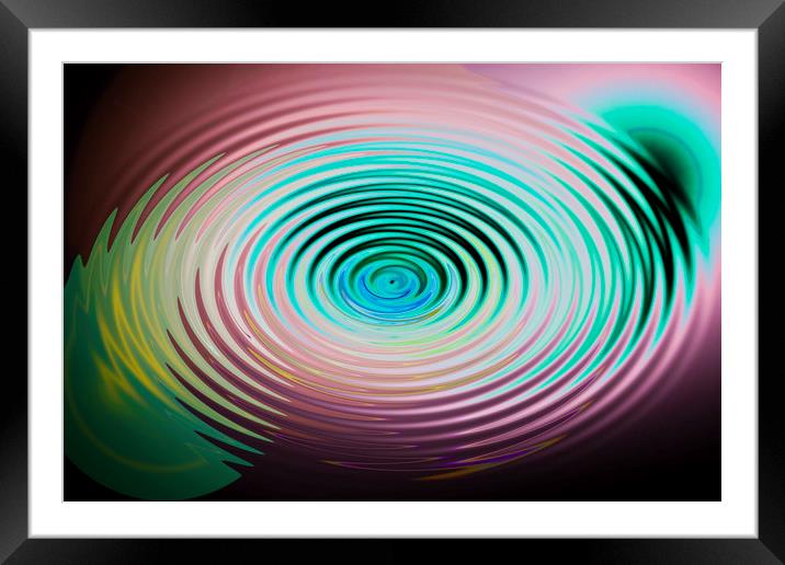 The Art of Ripples Framed Mounted Print by David Pyatt