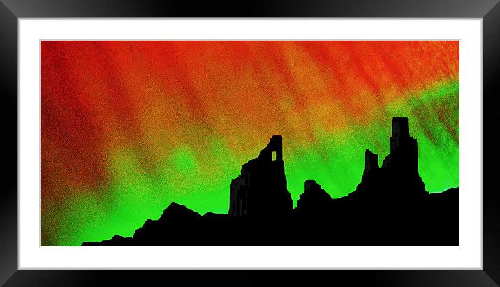 northern lights Framed Mounted Print by dale rys (LP)