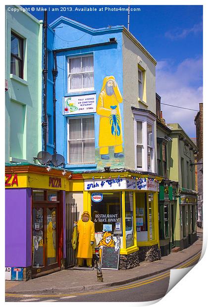 Broadstairs high street Print by Thanet Photos