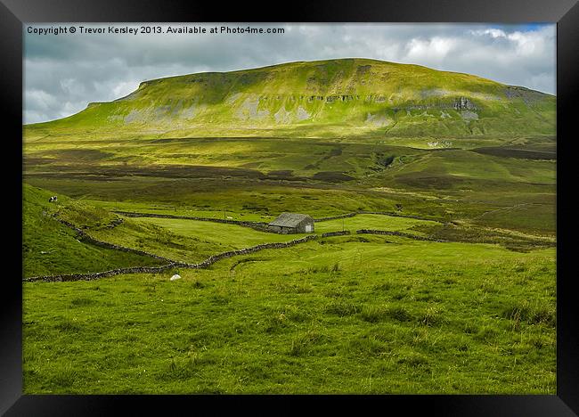 Pen-y-Ghent  Yorks Dales Framed Print by Trevor Kersley RIP