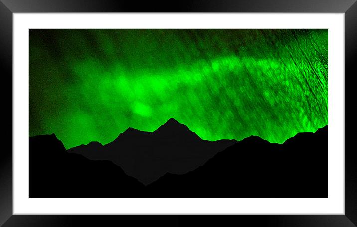 northern lights highlands Framed Mounted Print by dale rys (LP)