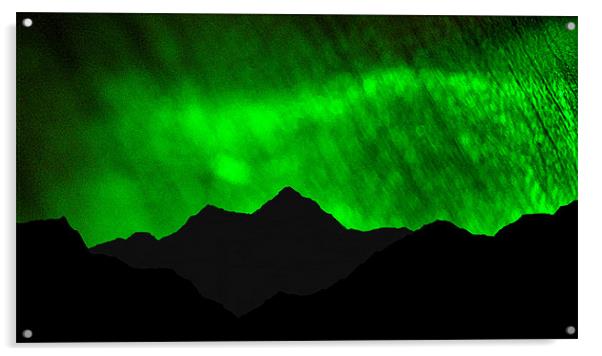 northern lights highlands Acrylic by dale rys (LP)