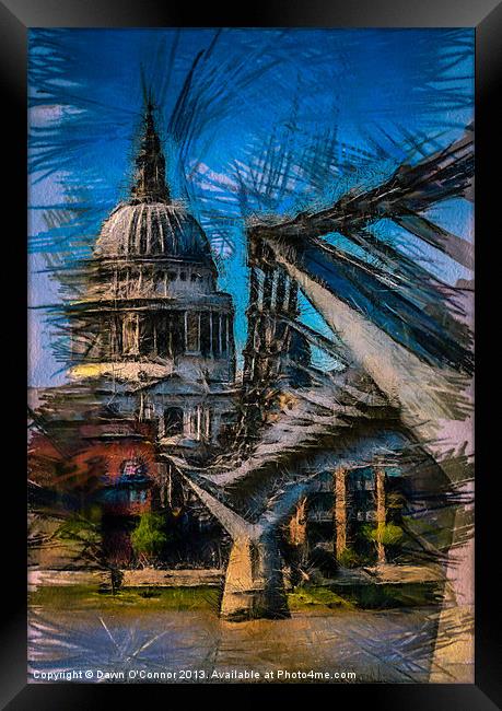 St Pauls Cathedral Framed Print by Dawn O'Connor