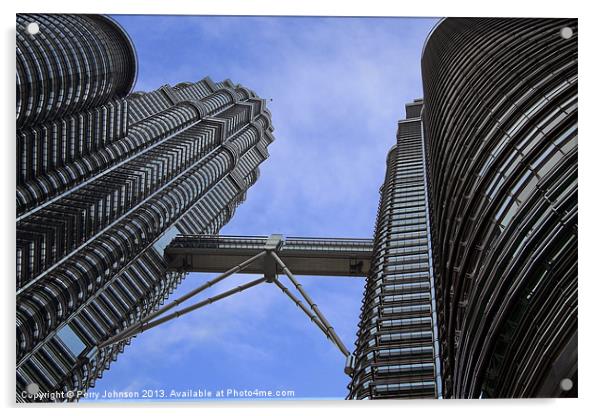 Patronas Towers Acrylic by Perry Johnson