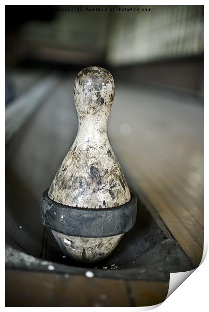 Bowling Pin Print by Jessica Berlin