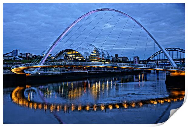 Millennium Bridge Painting Print by George Young