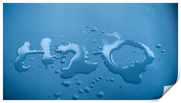 Water Spill  - Abstract Print by Ian Johnston  LRPS